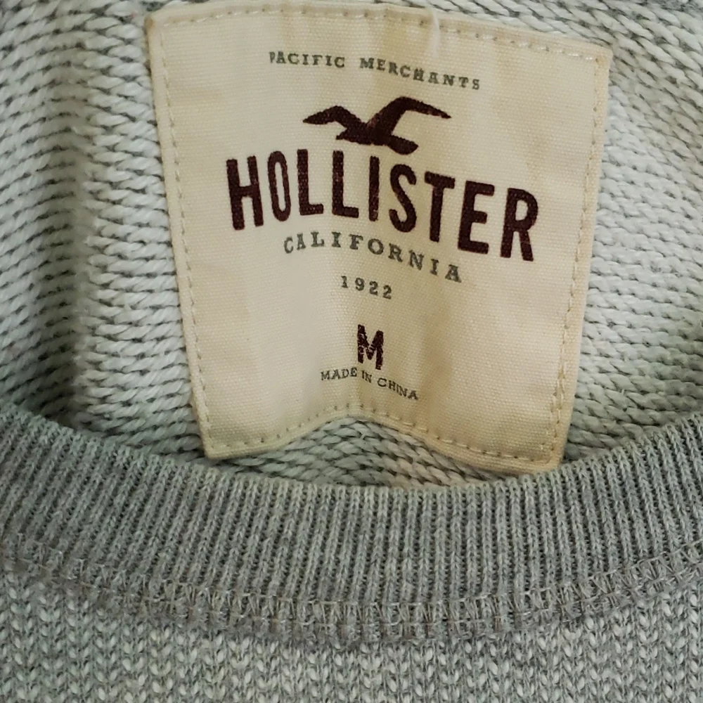 Hollister Mens Gray Thermal Knit Long Sleeve Shirt Medium